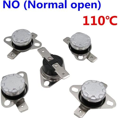 10pcs/lot KSD301 10A250V 110 Degree Celsius (N.O.) Normally Open Temperature control Switch Thermostat Thermal Protector