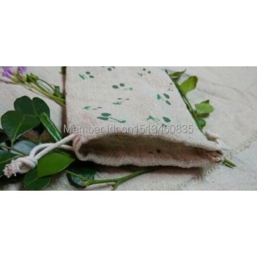 100pcs/lot CBRL jute/linen/flax drawstring bags&pouch for cosmetic/earphone,Various colors,size customized,wholesale