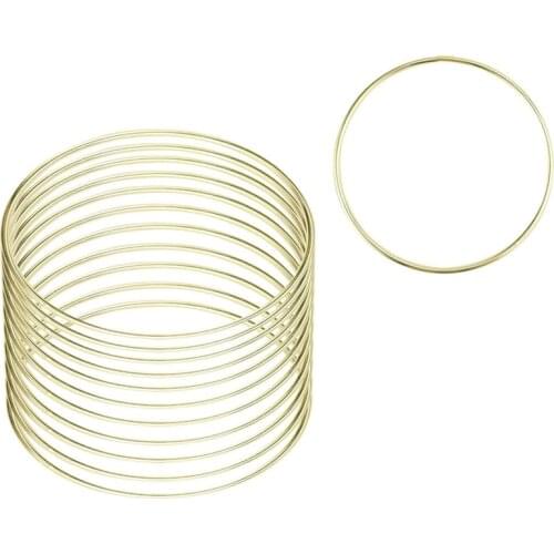 12 Pcs 4 Inch Macrame Hoops Ring Floral Hoop Crafts Hoops Macrame Creations Ring for Making Dream Catcher Macrame