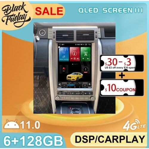 Android 11.0 128GB Tesla Style For Land Rover Discovery 2016 Car GPS Navigation Auto Radio Stereo Multimedia Player Head Unit