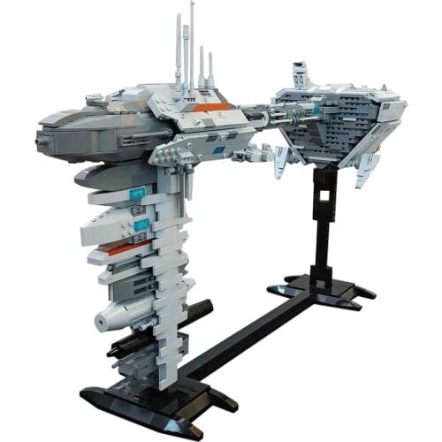 Authorized 1385Pcs EF76 Nebulon-B Escort Frigate With Micro Falcon MOC-34757 Space Wars Sci-Fi Spaceship Building Blocks MOC Kit