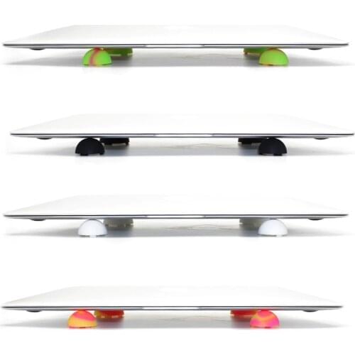 Besegad 4pcs Universal Practical Laptop Cooling Pads Notebook Skidproof Feet Heat Reduction Cooler Stand