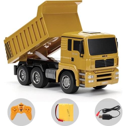 2.4G Interesting Simulation RC Car 1:18 Engineering Truck Super Power RC Dump Truck Model Toys for Children Boys Birthday Gifts