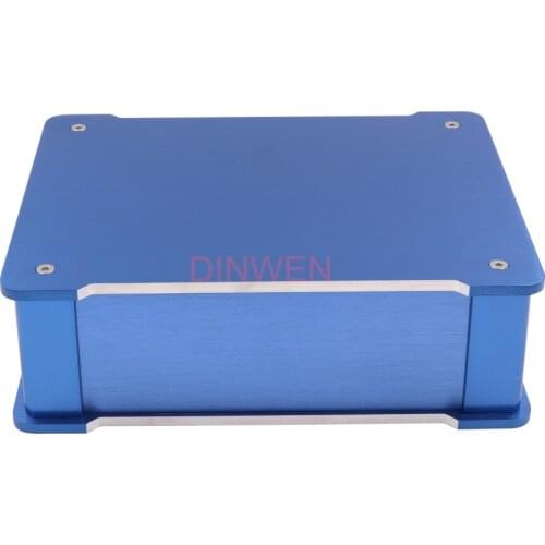 220x70x180mm Blue Machined Full Aluminum Alloy Amplifier Chassis Enclosure Case Box For HIFI Tube Audio DIY Project