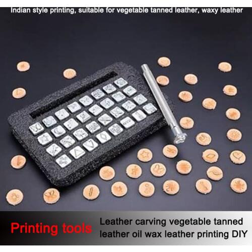 New Pattern Leather Art Bag Printing Suit Leather Crafts Printing Tools Leather Carving Printing Embossing Embossing