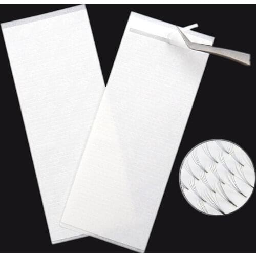 250 Strips Easy Fan Tapes for Volume Eyelash Extension Supplies Volume Lashes Storage Sticky Strip Lash Extension Supplies