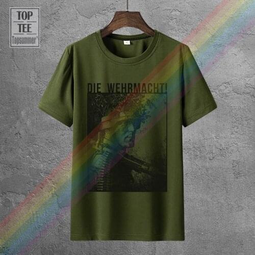 Die Wehrmacht T Shirt Heer Soldaten Infanterie Division Stahlhelm Print T-Shirt Summer Casual