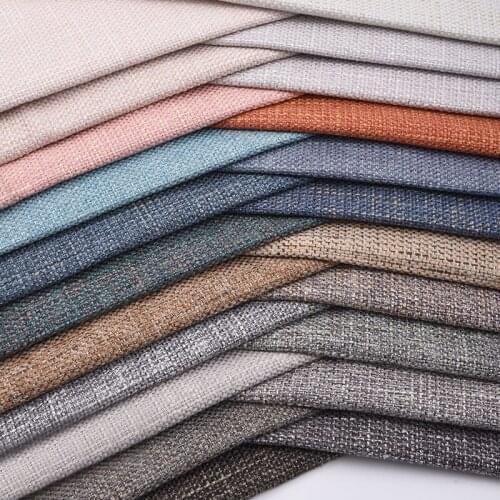 Linen Fabric Handmade DIY Soft Comfortable Exquisite Breathable Durable Furniture Cloth Sofa Table Cloth Pillowcase Fabrics