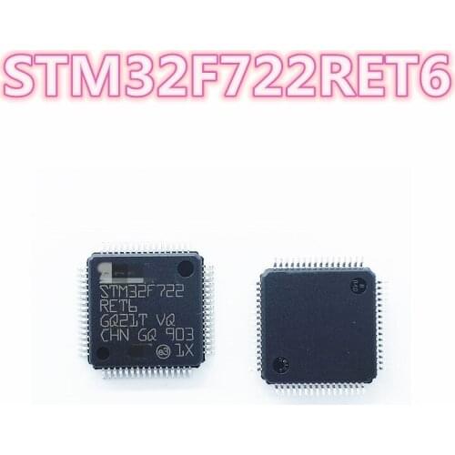 5piece-20piece/LOT STM32F722RET6 STM32F722 RET6 Microcontroller IC 32-bit 216MHz 512KB (512K x 8) 64-LQFP New original