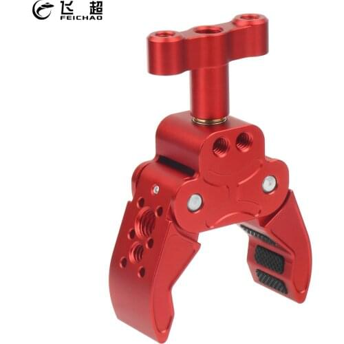 Upgrade Super Clamp Crab Claw 1/4" 3/8" ARRI for Flashlight Camera Tripod Holder Extension Clip Articulated Support for Monitor