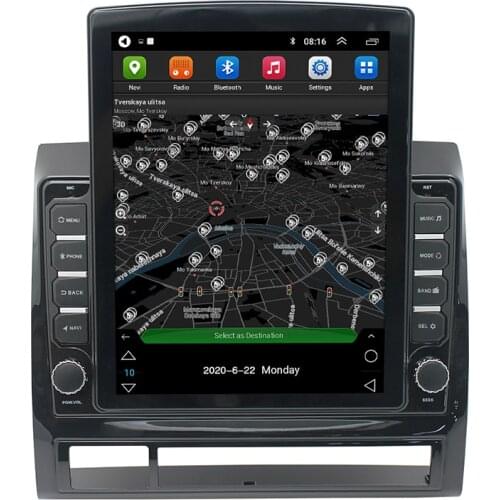 Central Multimedia Player For Toyota Tacoma US Version Hilux Android Car Radio Receiver Stereo Big Portrait Screen GPS Navigator