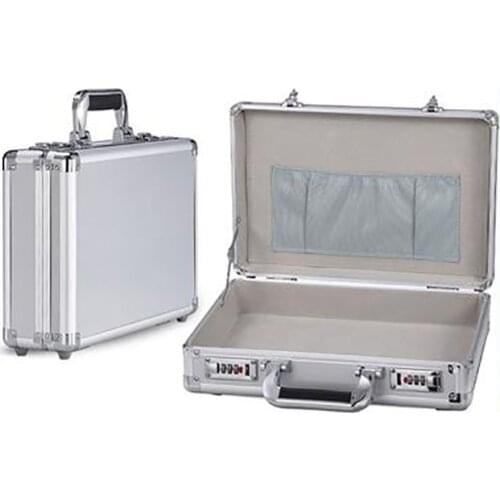 Mens Aluminum Sheet Document Notebook Business Case Cheap Work Briefcase with High Quality