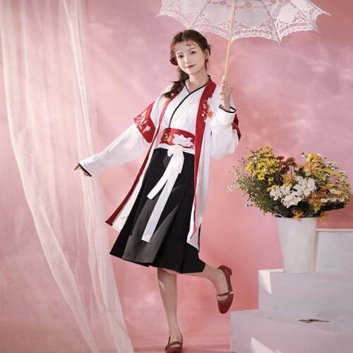 Kimono Dress Women Japanese Traditional Skirts Yukata Kawaii Girls Cardigan Embroidery Anime Cosplay Costumes Retro Clothes
