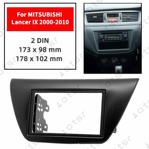 Car Radio Fascia Stereo Panel Plate For MITSUBISHI Lancer IX 2000 2001 2002 2003 2004 2005 2006 2007 2008-2010 Frame Dash Kit