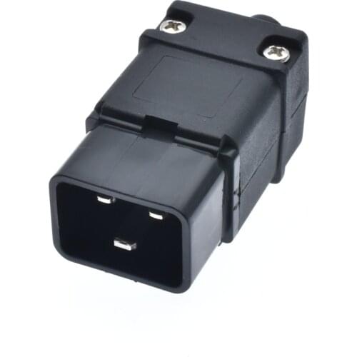 Rewirable IEC320 C20 Male Plug PDU UPS 16A 250VAC, IEC C20 DIY plug, IEC 320 C20 male Plug 16A Connector