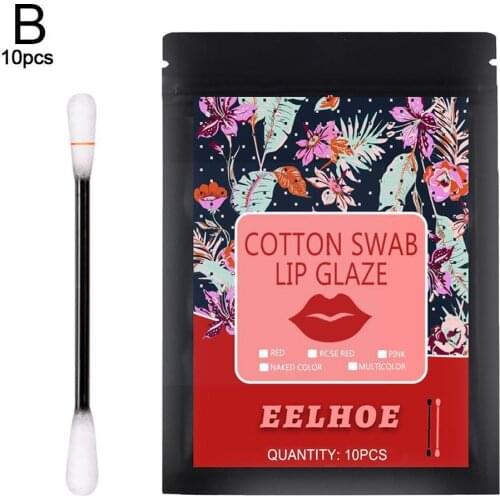 Cotton Swab Lip Glaze Velvet Matte Lip Gloss Long Lasting Gloss Not Non-stick Fade Waterproof Lip Cup Easy To R0C6