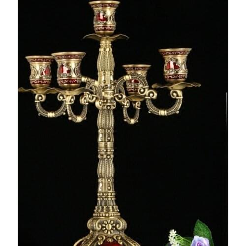 Nordic Vintage Candle Holders Wedding Decoration Table Centerpieces Metal Candle Holders Kaarsenhouder Home Decor DB60ZT