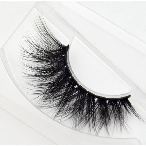 Visofree Faux Mink Lashes False Eyelashes Messy Cross Thick Natural Fake Eye Lashes Makeup Tips Bigeye Long False Eye Lashes D62