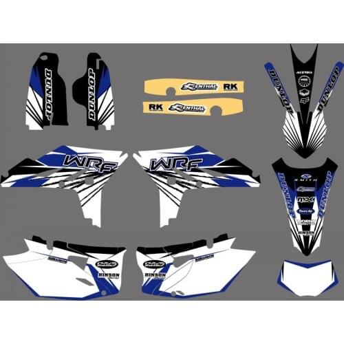 0503 NEW STYLE TEAM GRAPHICS BACKGROUNDS DECALS For Yamaha WR450F WRF450 2012 2013 2014 WR 450F WRF 450