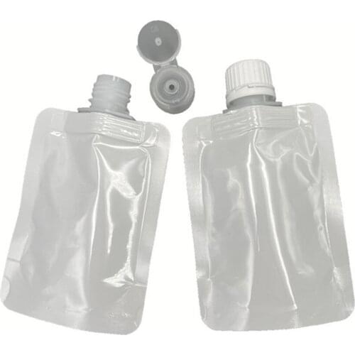 1pc 50ml Nozzle Bag Cosmetic Lotion Essence Liquid Hand Sanitizer Packaging Bag Makeup Fluid Disinfectant Bag Travel Bag