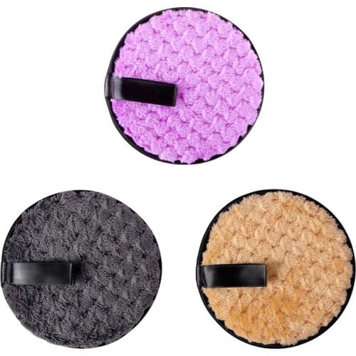 1pc Makeup Remover Pads Cosmetics Reusable Face Towel Make-up Wipes Cloth Washable Cotton Pads Skin Care Cleansing Puff Tool