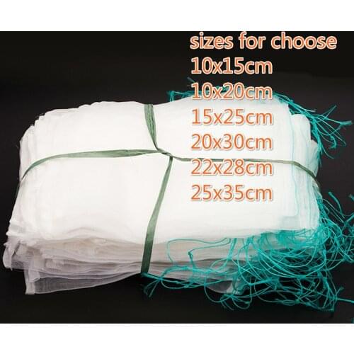 100pcs 40mesh 10x15cm/25x35cm Strong Nylon Net Bag Isolation Sack/Packing Sundries Square Drawstring None Protective Others Bags