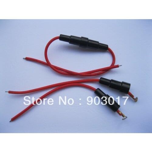 100 Pcs 5x20mm Fuse Holder In-line Screw Type with Wire