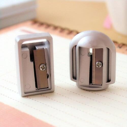 2pcs Metal Pencil Sharpener for School Office Supplies Student Learning Stationery Creative Simple Durable Eyebrow Sharpener