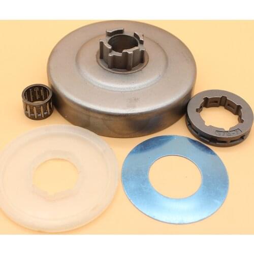 3/8" Chain Clutch Drum Drive Sprocket Rim Bearing Dust Cover For HUSQVARNA 61 66 266 268 272 Chainsaw Replace Parts