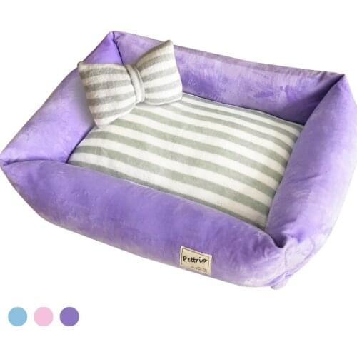 3 Colors Warm Cozy Dog House Soft Fleece Nest Dog Baskets Mat Autumn Winter Waterproof Kennel Large Pet Cat Dog Bed Pet Supplies