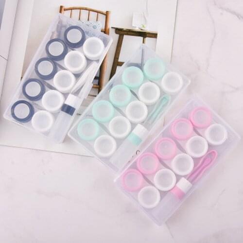 5 Pairs Contact Lens Cases for Display Portable Eye Contact Lens Box Women Travel Contact Lenses Container Lenses Box Leakproof