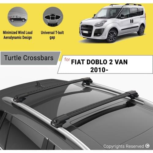 BARS FOR FIAT DOBLO 2 VAN 2010 ON ALUMINUM ALLOY SIDEBARS CAR ROOF RACK LUGGAGE CARRIER CROSSBAR