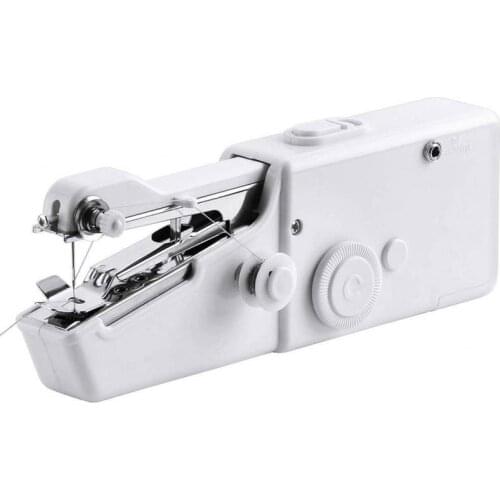 Household Portable Mini Sewing Machine Hand-Held Needlework Cordless Sewing Machine Handwork Tools Accessories DIY Sewing Supply