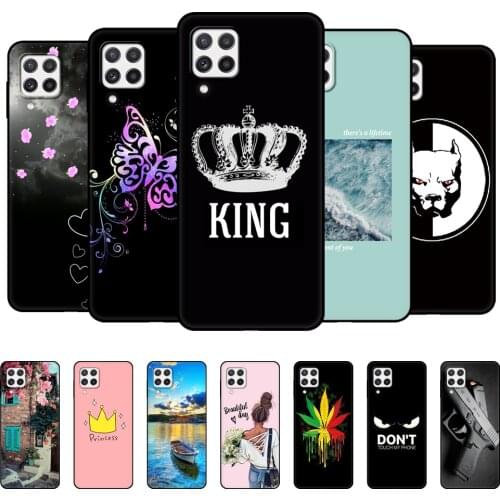 For Samsung A22 Case Phone Back Cover For Samsung Galaxy A22 5G 4G GalaxyA22 A 22 Bumper Soft Silicon Funda Etui black tpu case