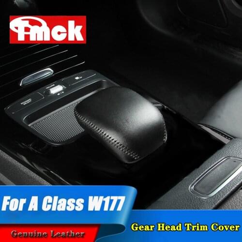 For Mercedes Benz A Class W177 A180 A200 A220 A250 A35 AMG 2019 2020+ Genuine Leather Car Center Console Mouse Shell Trim Cover