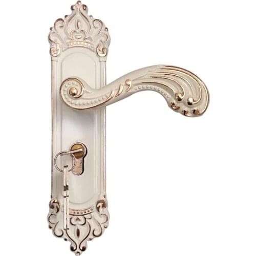 Europese Stijl Handvat Slot Deurslot Sleutel Kit Combinatie Aluminiumlegering Retro Lock Familie Kamer Deur Hardware Accessoires