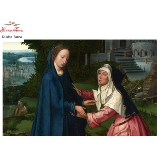 Golden Panno,Needlework,DIY DMC Cross stitch,Sets For Embroidery kits,Precise unprinted religion Patterns Counted Cross-stitch