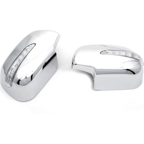 Chrome Styling Side Mirror Cover with LED Side Blinker for Toyota Rav4 06-12