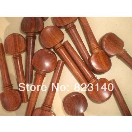 5 Sets Violin Pegs and End pin (20 PCs Pegs & 5 pcs end pin), rosewood violin accessories 4/4