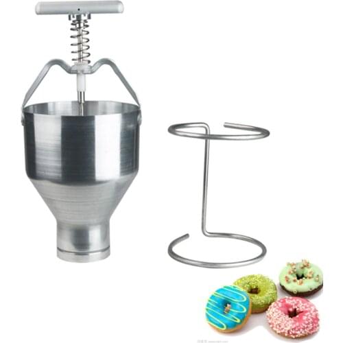 Commercial Mini Manual Donut Maker Machine Cake Donut Hopper with Stand Stainless steel donut molding machine 1pc