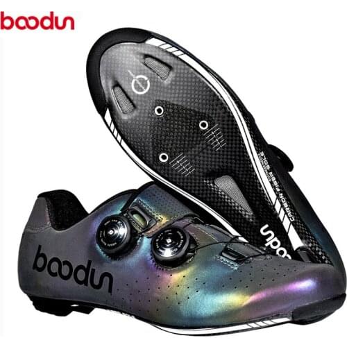 BOODUN Cycling Shoes Carbon fiber men sneaker Ultralight self-Locking Racing Bike Road Bike Athletic Ciclismo Riding Shoes