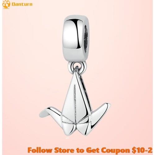 Fashion New 925 Sterling Silver Beads Paper Plane Charms Pendant fit Original Pandora Bracelets Women DIY Jewelry