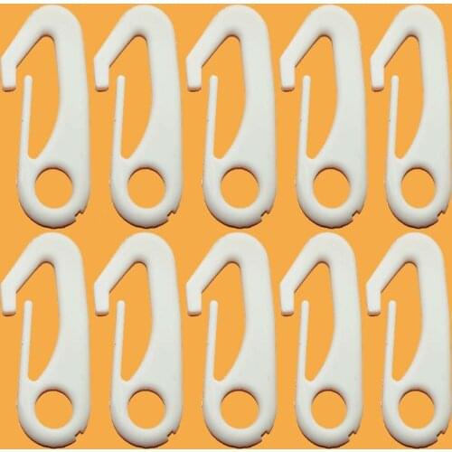 Nylon Flag Pole Clip Flag Snaps Hook Flag Pole Attachment (10/20/50/100 Pcs)