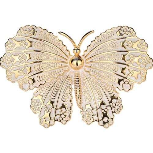 New Fashion Gold Color Butterfly Brooch Pins Female Insect Badge Corsage Luxulry Jewelry Brooches for Women Clothing Accessories
