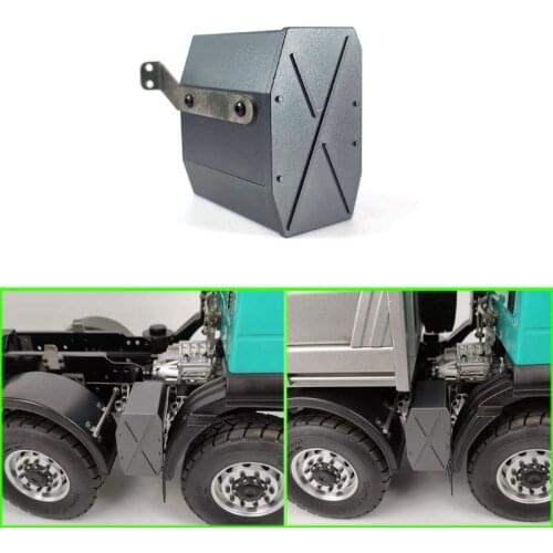 Metal Exhaust Tank Upgrade for 1/14 Tamiya RC Truck Trailer Tipper Scania MAN Benz Actros Volvo Car Diy Parts