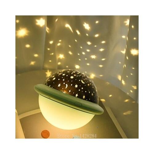 Xiaomi UFO Starry Sky Projection Lamp USB Colorful Dream Light Universe Romantic Starry Sky Ocean Night Light Kids Gift