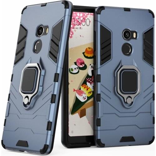 Shockproof Armor Case for Xiaomi Mi Mix 2 Case Ring Holder Stand Phone Back Cover for Xiomi Mi MIX 2 MIX2 MIMix2 Funda Capa