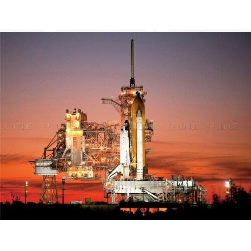 SPACE SHUTTLE ATLANTIS KENNEDY SPACE CENTER Art print Silk poster Home Wall Decor