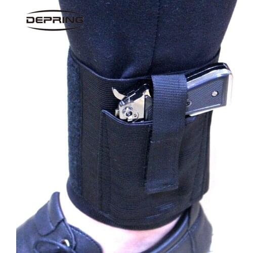 Concealed Carry Ankle Holster Tactical MOLLE Universal Right Left Hand Holster for Small Medium Pistols for Hunting Accessories