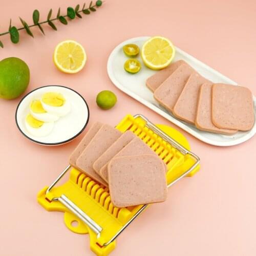 Lunch Meat Slicer Stainless Steel Wires Slicer Food Cutter Kitchen Accessories for Cheese Egg Vegetable Fruits Soft Food Sushi